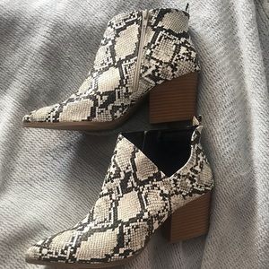 Brand new Snake Skin Booties
